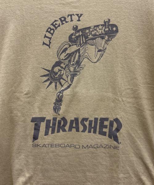 THRASHER（スラッシャー）THRASHER (スラッシャー) Tシャツ ベージュ サイズ:Mの古着・服飾アイテム