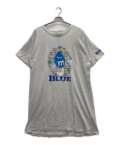 m&m's（エムアンドエムズ）m&m's (エムアンドエムズ) ワンピース グレー×ブルー サイズ:Freeの古着・服飾アイテム