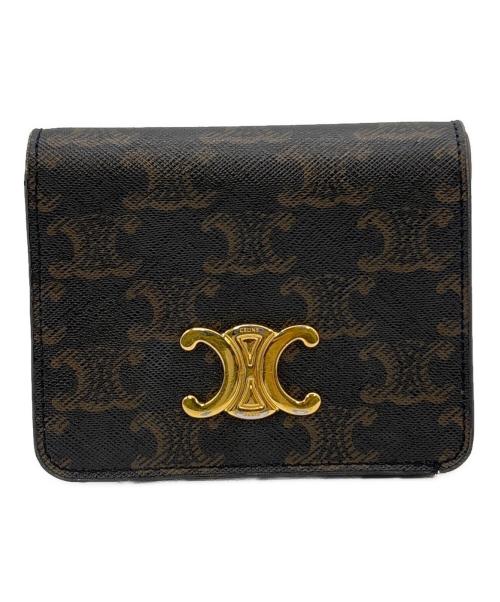 CELINE（セリーヌ）CELINE (セリーヌ) 2つ折り財布 ブラウンの古着・服飾アイテム