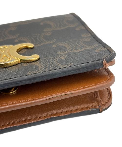 CELINE（セリーヌ）CELINE (セリーヌ) 2つ折り財布 ブラウンの古着・服飾アイテム