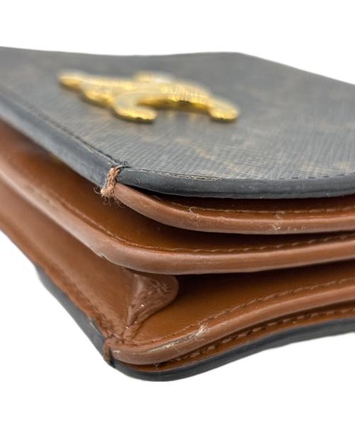 CELINE（セリーヌ）CELINE (セリーヌ) 2つ折り財布 ブラウンの古着・服飾アイテム