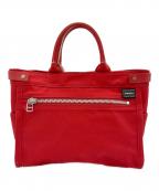 PORTER GIRLポーターガール）の古着「キャンバストートバッグ」｜レッド