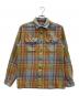 Patagonia（パタゴニア）の古着「フランネルシャツ」｜オレンジ×グレー