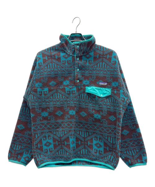 Patagonia（パタゴニア）Patagonia (パタゴニア) フリースジャケット ブラウン×ブルー サイズ:Sの古着・服飾アイテム