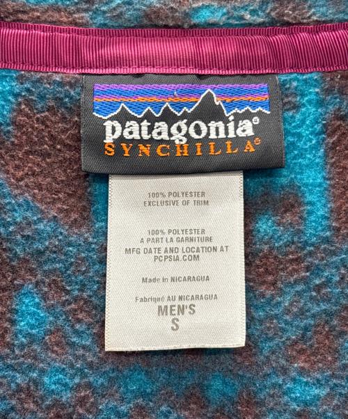 Patagonia（パタゴニア）Patagonia (パタゴニア) フリースジャケット ブラウン×ブルー サイズ:Sの古着・服飾アイテム