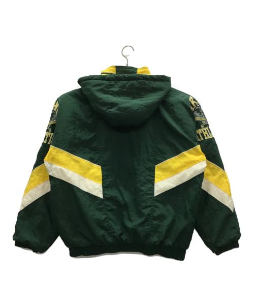 STARTER（スターター）STARTER (スターター) 中綿ジャケット グリーン×イエロー サイズ:Lの古着・服飾アイテム