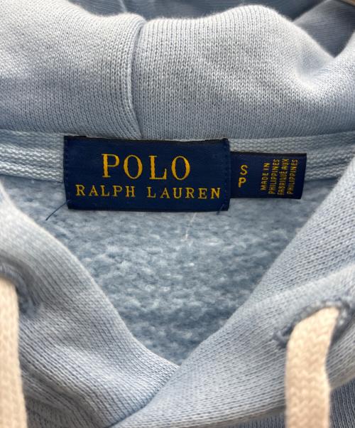 POLO RALPH LAUREN（ポロ・ラルフローレン）POLO RALPH LAUREN (ポロ・ラルフローレン) 裏起毛パーカー スカイブルー サイズ:Sの古着・服飾アイテム
