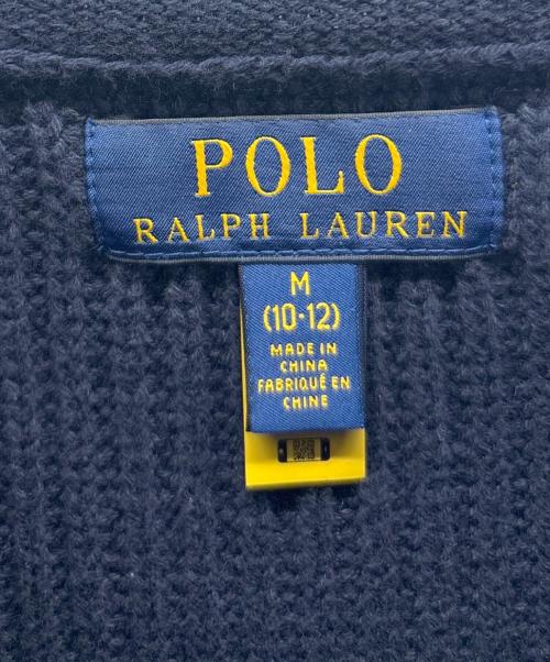 POLO RALPH LAUREN（ポロ・ラルフローレン）POLO RALPH LAUREN (ポロ・ラルフローレン) ボーダーセーター ネイビー×ホワイト サイズ:Mの古着・服飾アイテム