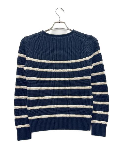 POLO RALPH LAUREN（ポロ・ラルフローレン）POLO RALPH LAUREN (ポロ・ラルフローレン) ボーダーセーター ネイビー×ホワイト サイズ:Mの古着・服飾アイテム