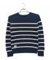 POLO RALPH LAUREN（ポロ・ラルフローレン）の古着「ボーダーセーター」｜ネイビー×ホワイト