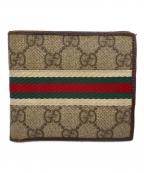 GUCCIグッチ）の古着「2つ折り財布」｜ブラウン