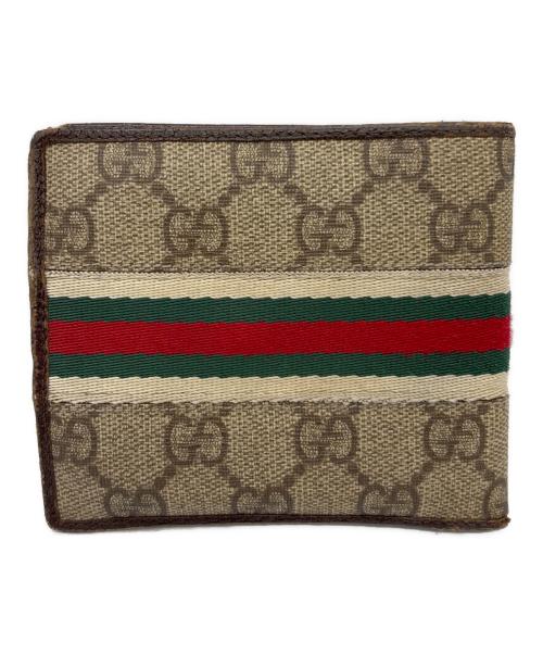 GUCCI（グッチ）GUCCI (グッチ) 2つ折り財布 ブラウンの古着・服飾アイテム
