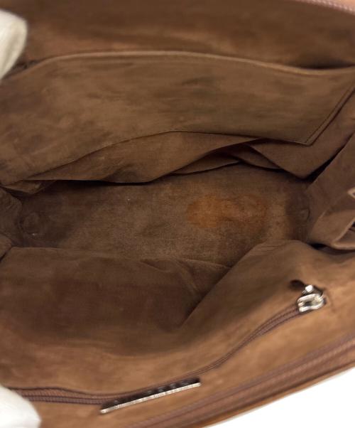 RODANIA（ロダニア）RODANIA (ロダニア) オーストリッチショルダーバッグ ブラウンの古着・服飾アイテム