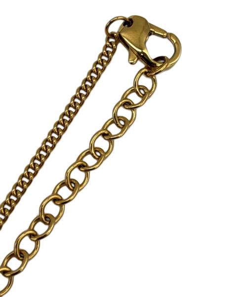 DIESEL（ディーゼル）DIESEL (ディーゼル) ドッグタグネックレス ゴールドの古着・服飾アイテム