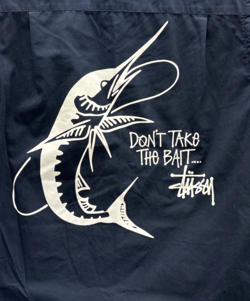 stussy（ステューシー）stussy (ステューシー) 半袖ワークシャツ ネイビー サイズ:Mの古着・服飾アイテム