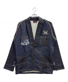 native gang family mc（-）の古着「デニムジャケット」｜インディゴ×ブルー