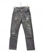 orSlowオアスロウ）の古着「デニムパンツ」｜グレー