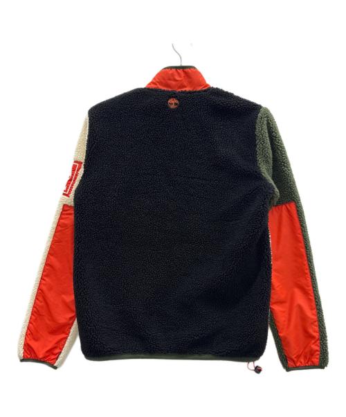 Timberland（ティンバーランド）Timberland (ティンバーランド) フリースジャケット カーキ×オレンジ サイズ:Sの古着・服飾アイテム