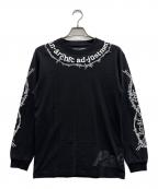 ANARCHIC ADJUSTMENT×PALACEアナーキック・アジャストメント×パレス）の古着「ロングスリーブカットソー」｜ブラック×ホワイト