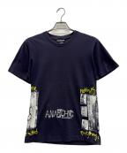 ANARCHIC ADJUSTMENTアナーキック・アジャストメント）の古着「Tシャツ」｜ネイビー×ホワイト