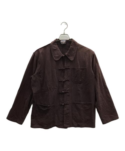 L'Anti cher（ランチシェール）L'Anti cher (ランチシェール) チャイナセットアップ ワインレッド サイズ:56の古着・服飾アイテム