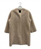 anuansアニュアンス）の古着「ボンディングボアコート」｜ベージュ