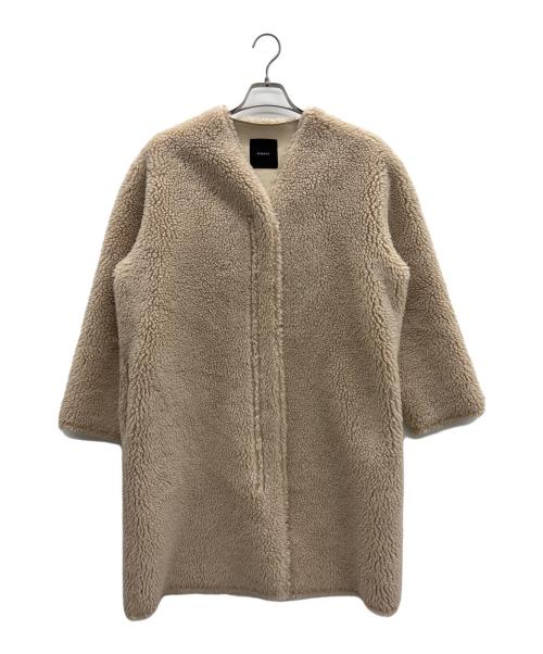 anuans（アニュアンス）anuans (アニュアンス) ボンディングボアコート ベージュ サイズ:Freeの古着・服飾アイテム