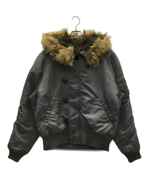 ALPHA INDUSTRIES（アルファインダストリーズ）ALPHA INDUSTRIES (アルファインダストリーズ) フライトジャケット カーキ サイズ:Lの古着・服飾アイテム