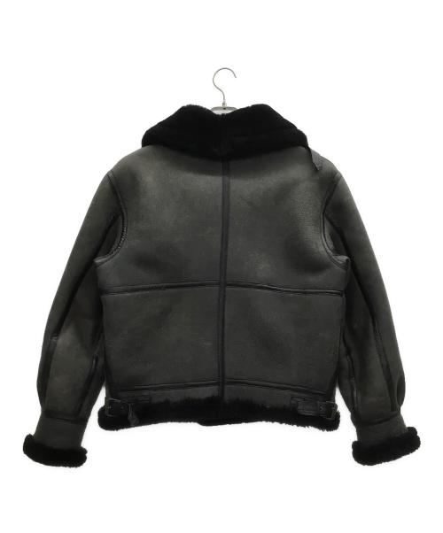 Liugoo Leathers（リューグーレザーズ）Liugoo Leathers (リューグーレザーズ) ムートンジャケット グレー サイズ:XLの古着・服飾アイテム