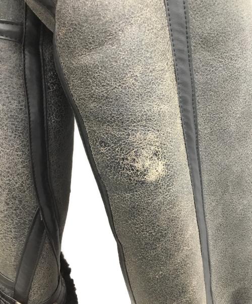 Liugoo Leathers（リューグーレザーズ）Liugoo Leathers (リューグーレザーズ) ムートンジャケット グレー サイズ:XLの古着・服飾アイテム