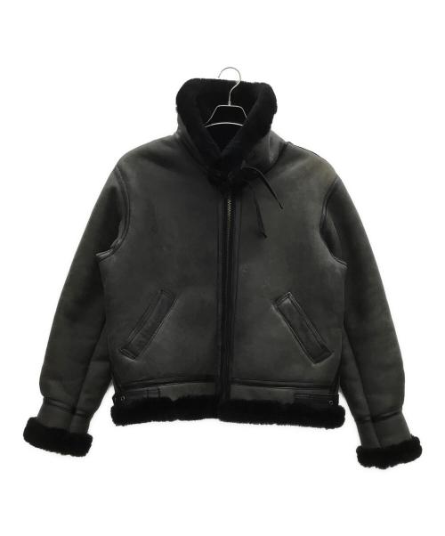 Liugoo Leathers（リューグーレザーズ）Liugoo Leathers (リューグーレザーズ) ムートンジャケット グレー サイズ:XLの古着・服飾アイテム