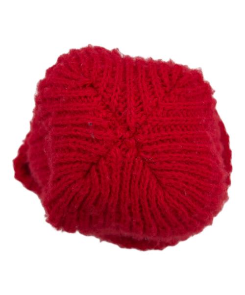 stussy（ステューシー）stussy (ステューシー) ニット帽 レッドの古着・服飾アイテム