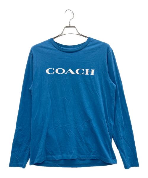 COACH（コーチ）COACH (コーチ) ロングスリーブカットソー ブルー サイズ:Mの古着・服飾アイテム
