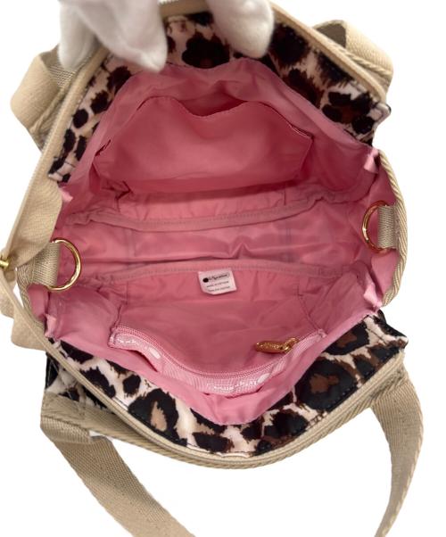 LeSportsac（レスポートサック）LeSportsac (レスポートサック) MAISON DE REEFUR (メゾン ド リーファー) ハンドバッグ ベージュ×ブラウンの古着・服飾アイテム