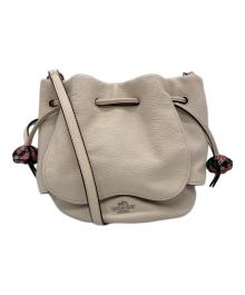 COACH（コーチ）の古着「ショルダーバッグ」｜アイボリー×ブラック