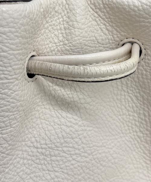 COACH（コーチ）COACH (コーチ) ショルダーバッグ アイボリー×ブラックの古着・服飾アイテム