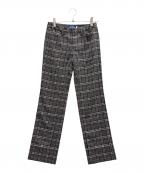 BURBERRY BLUE LABELバーバリーロンドンブルーレーベル）の古着「ノバチェックパンツ」｜グレー
