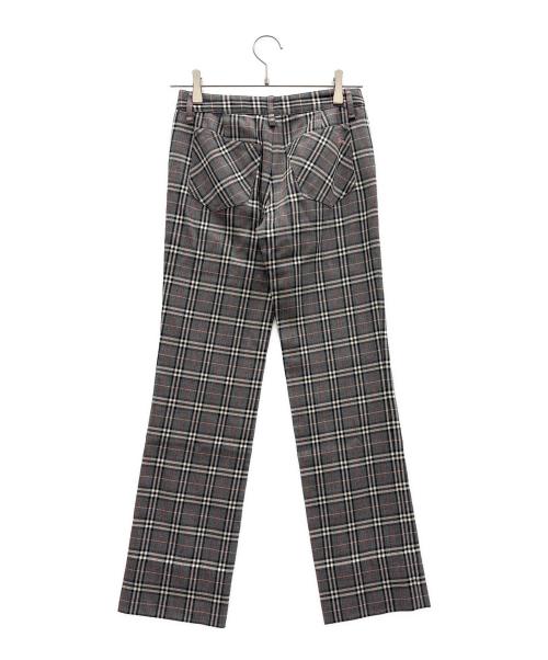 BURBERRY BLUE LABEL（バーバリーロンドンブルーレーベル）BURBERRY BLUE LABEL (バーバリーロンドンブルーレーベル) ノバチェックパンツ グレー サイズ:34の古着・服飾アイテム