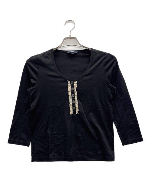 BURBERRY LONDON（バーバリーロンドン）BURBERRY LONDON (バーバリーロンドン) ロングスリーブカットソー ブラック サイズ:1の古着・服飾アイテム