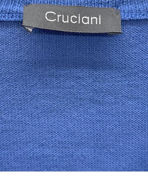 Cruciani（クルチアーニ）Cruciani (クルチアーニ) Vネックニット ブルー サイズ:46の古着・服飾アイテム