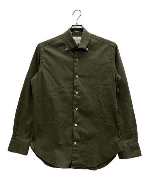 giannetto（ジャンネット）giannetto (ジャンネット) ボタンダウンシャツ オリーブ サイズ:16/41の古着・服飾アイテム