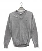 LACOSTEラコステ）の古着「Vネックニット」｜ライトグレー