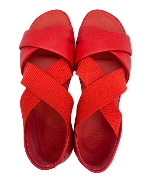 CAMPER（カンペール）CAMPER (カンペール) サンダル レッド サイズ:34の古着・服飾アイテム