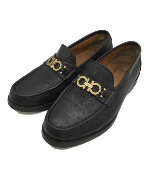 Salvatore Ferragamo（サルヴァトーレ フェラガモ）Salvatore Ferragamo (サルヴァトーレ フェラガモ) ビットローファー ブラック サイズ:25.5の古着・服飾アイテム
