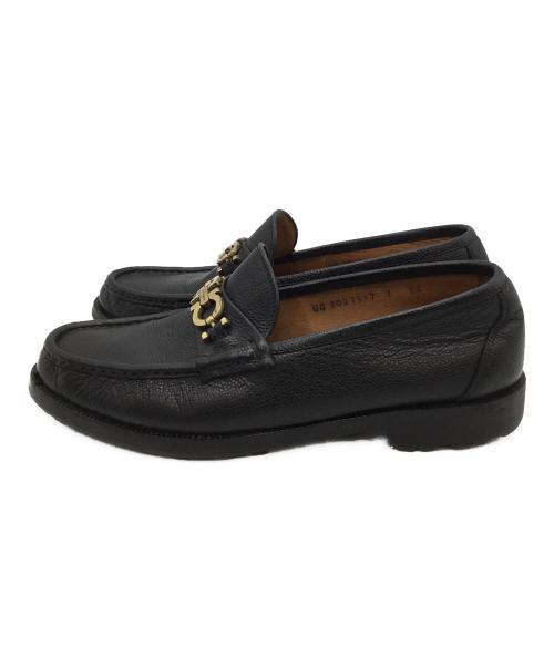 Salvatore Ferragamo（サルヴァトーレ フェラガモ）Salvatore Ferragamo (サルヴァトーレ フェラガモ) ビットローファー ブラック サイズ:25.5の古着・服飾アイテム