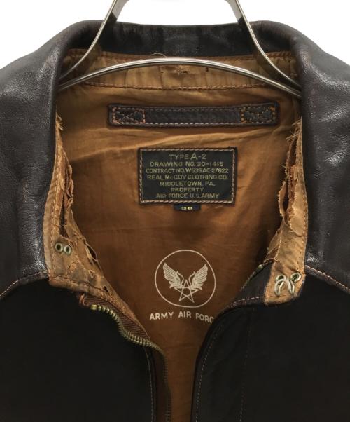 THE REAL McCOY'S（ザ・リアルマッコイズ）THE REAL McCOY'S (ザ・リアルマッコイズ) A-2フライトジャケット ダークブラウン サイズ:36の古着・服飾アイテム