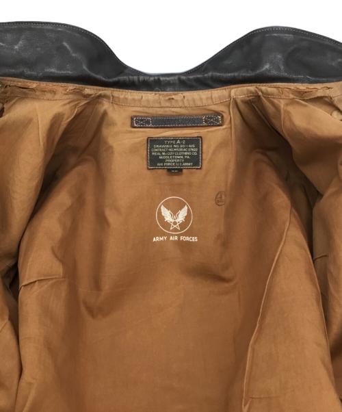 THE REAL McCOY'S（ザ・リアルマッコイズ）THE REAL McCOY'S (ザ・リアルマッコイズ) A-2フライトジャケット ダークブラウン サイズ:36の古着・服飾アイテム