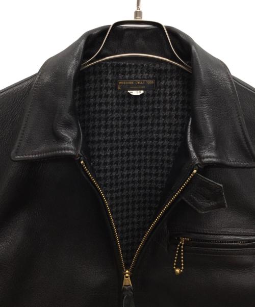 WEST RIDE（ウエストライド）WEST RIDE (ウエストライド) シングルライダースジャケット ブラック サイズ:38の古着・服飾アイテム
