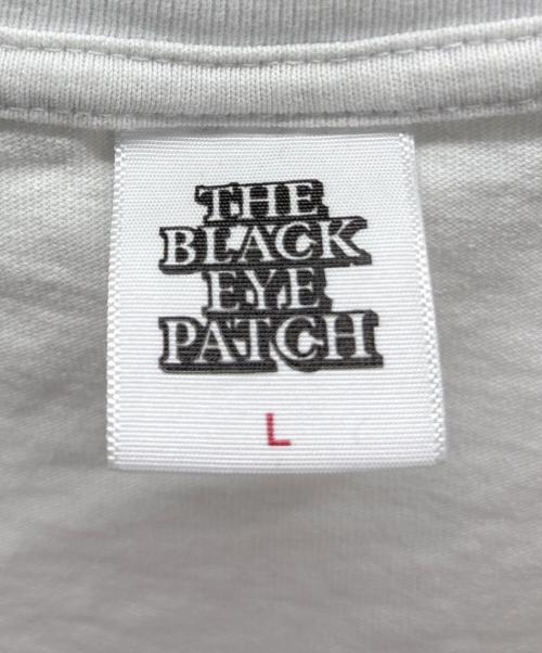 THE BLACK EYE PATCH（ブラックアイパッチ）THE BLACK EYE PATCH (ブラックアイパッチ) プリントTシャツ ホワイト×ブルー サイズ:Lの古着・服飾アイテム