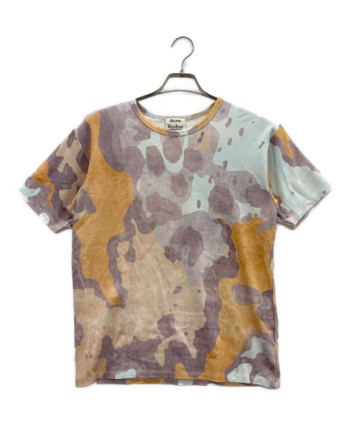 Acne studios（アクネ ストゥディオス）Acne studios (アクネ ストゥディオス) Tシャツ オレンジ×グレー サイズ:XXSの古着・服飾アイテム